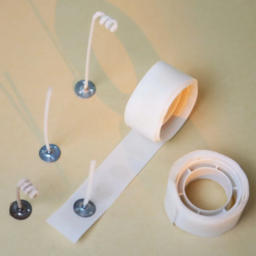 Adhesive Dot Wick - 100 pontos/rolo vela pavio adesivos 10mm