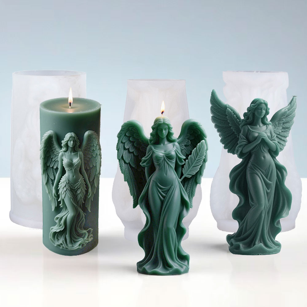 Candle Making Video - Asas deusa perfumado molde de vela