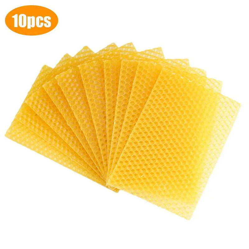 Candle Making Kit Beeswax - 10 Peças de Folhas de Cera