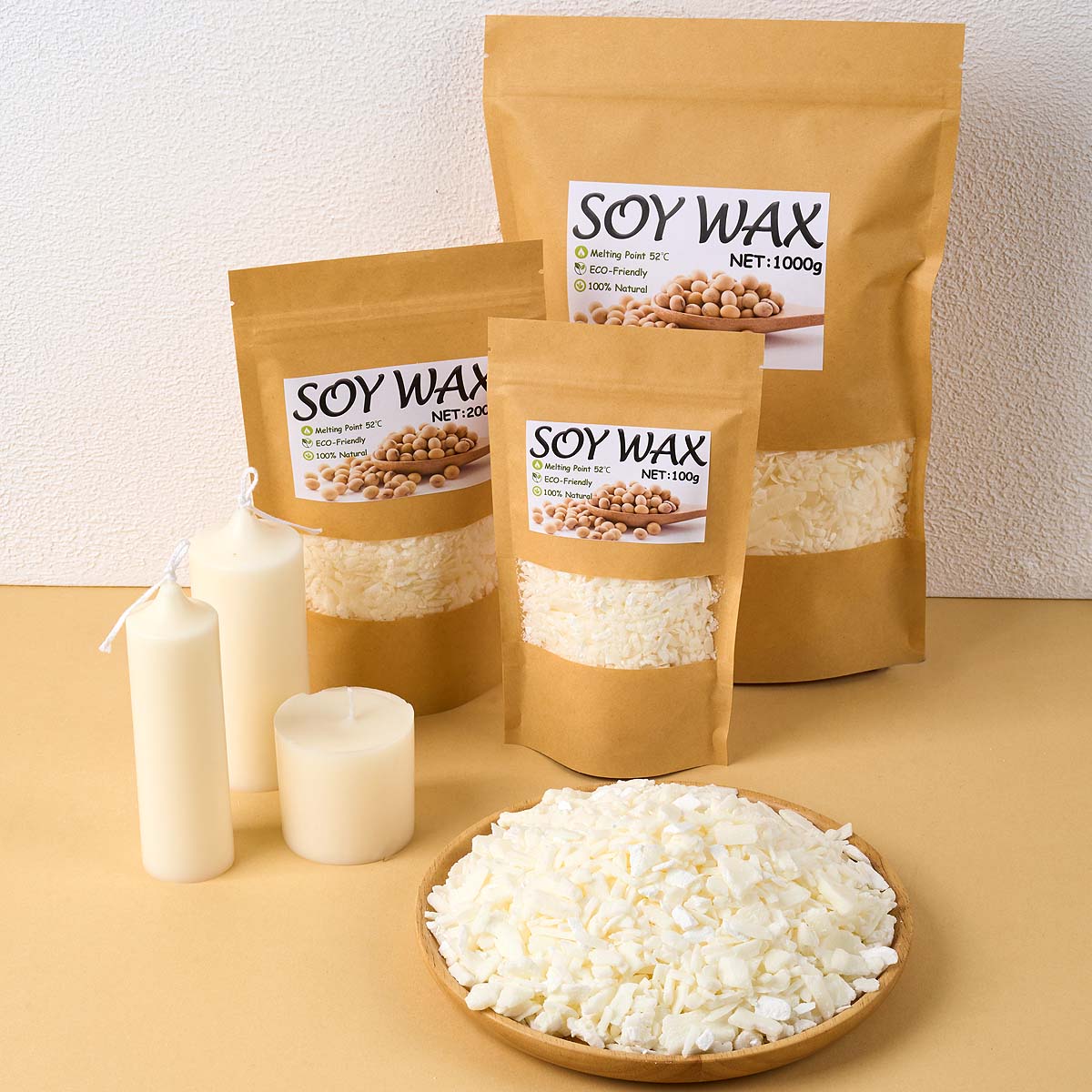 Candle Making Diy Kit - 1 libras de cera de soja