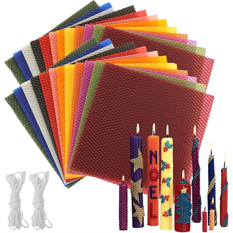 Candle Making Kit Beeswax - Folhas de Cera de Abelha AT21