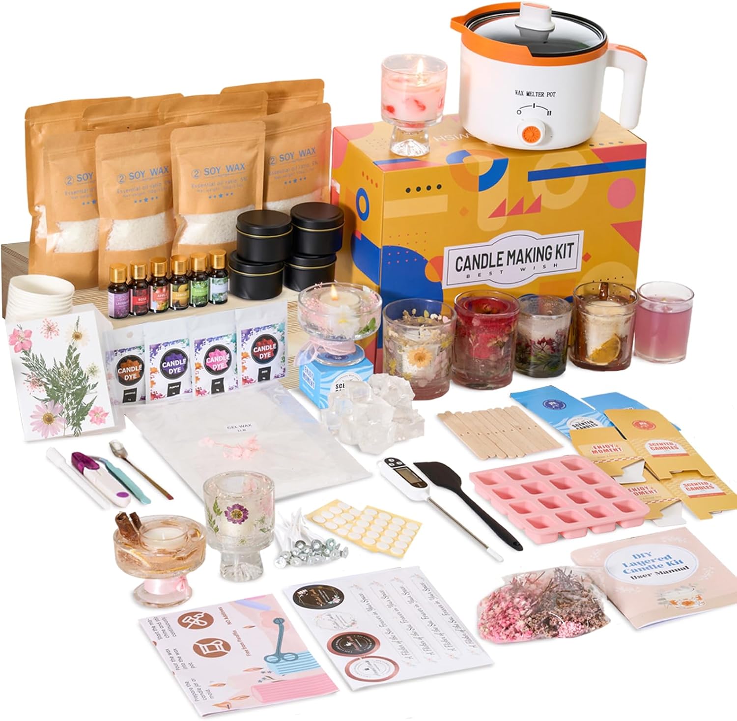 Candle Making Kit For Beginners - Kit de Fabricação de Velas DIY