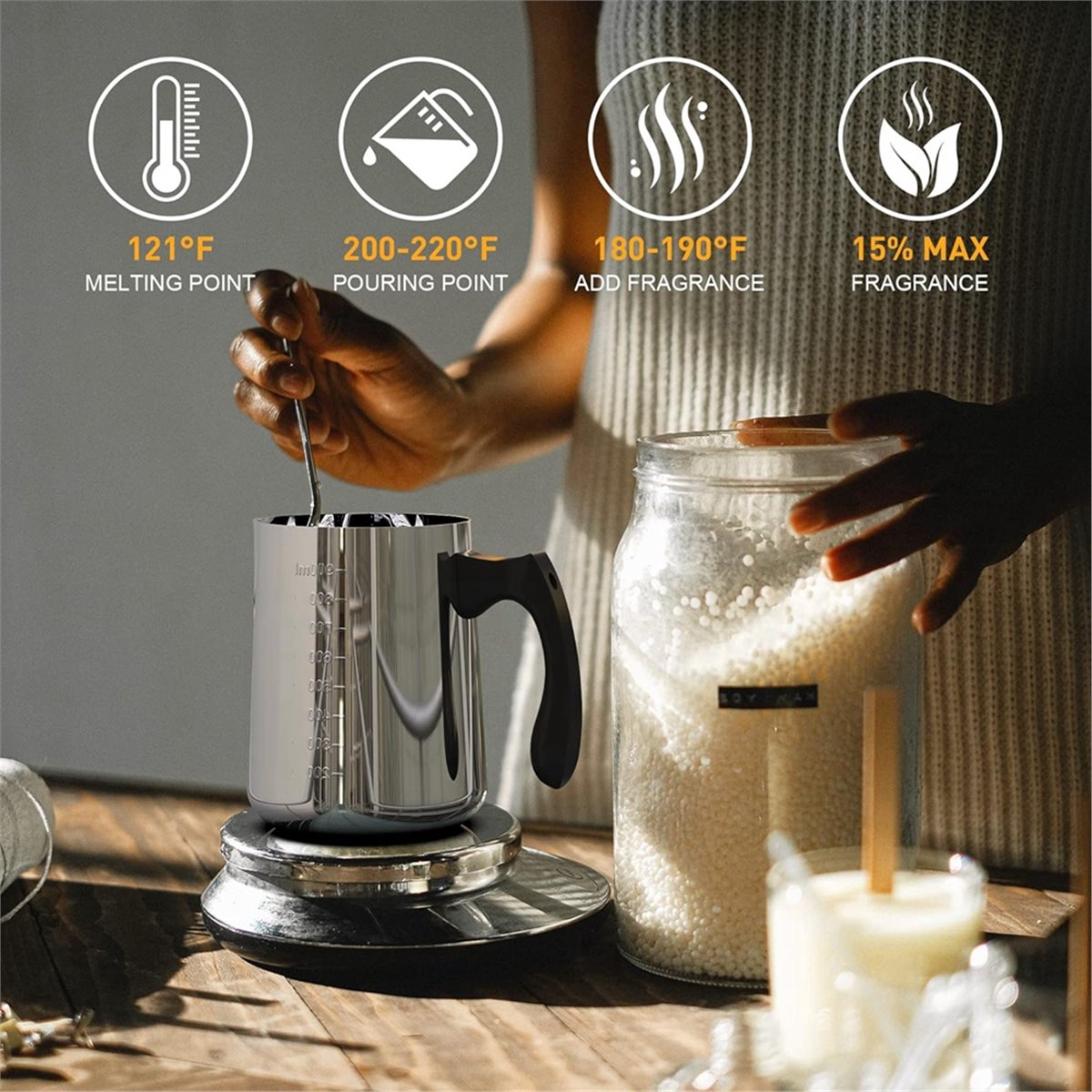 Candle Making Kit For Beginners - Kit de Suprimentos para Fabricação de