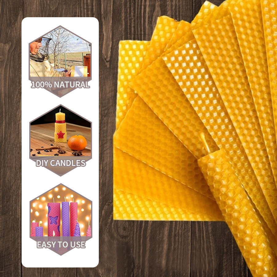 Candle Making Kit Beeswax - 10/20/30 pçs folhas de cera de