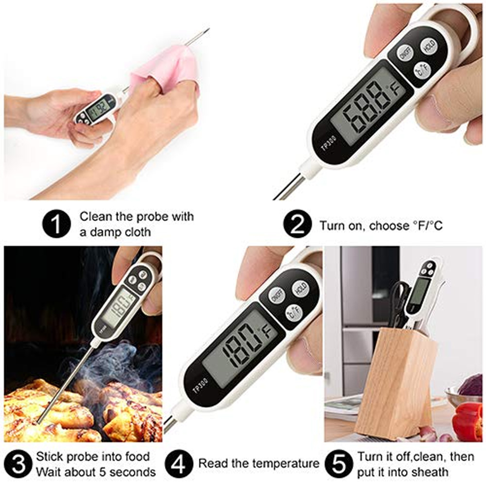 Thermometer Candy Candle - Termômetro Digital de Alimentos com Novo