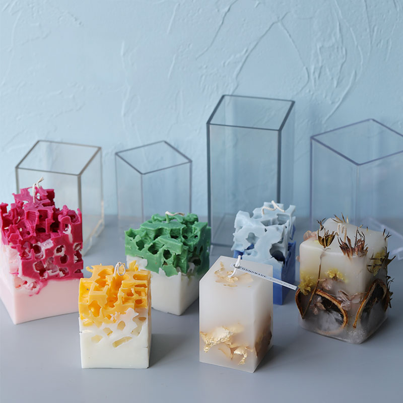 Candle Making Diy Kit - 3d quadrado retângulo coluna vela molde