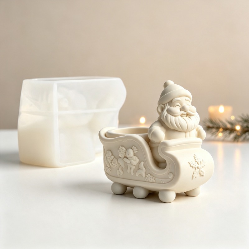 Molde de Silicone para Trenó d - Candle Making Pot avaliação e preço