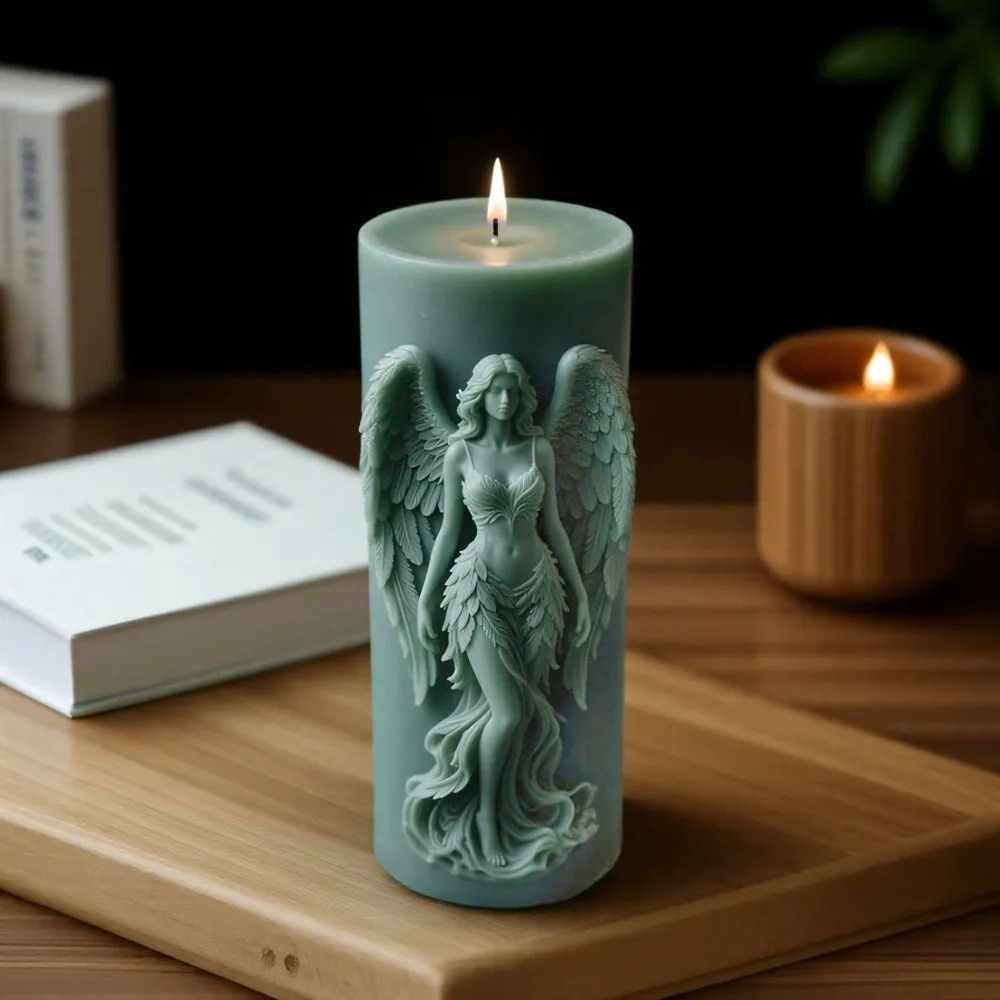 Asas deusa perfumado molde de  - Candle Making Video avaliação e preço