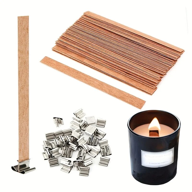 Pavio de vela de madeira de al - Candle Making Kit Beeswax avaliação e preço