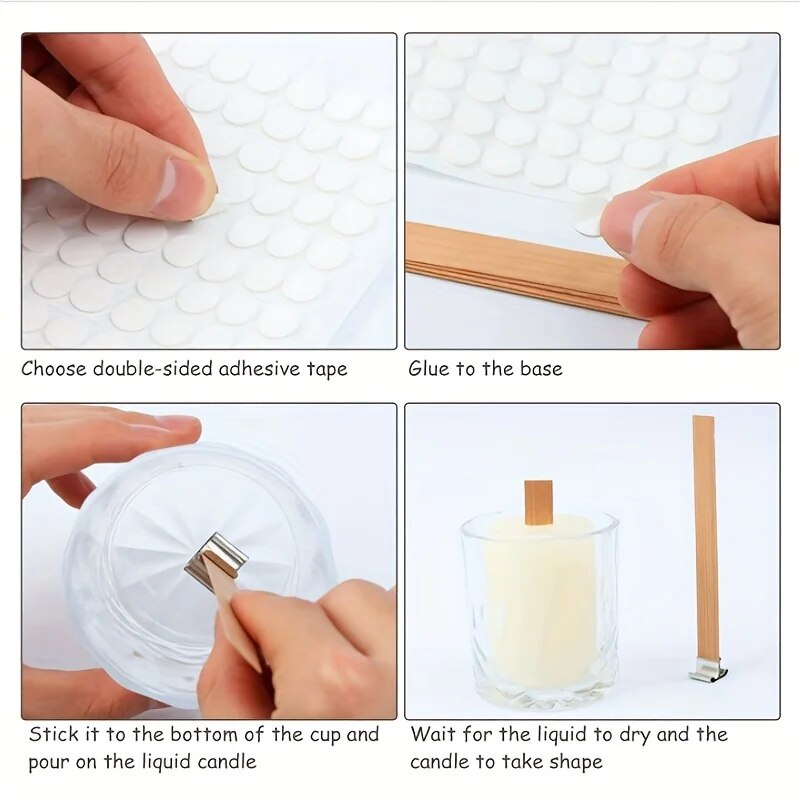 Pavio de vela de madeira de al - Candle Making Kit Beeswax avaliação e preço