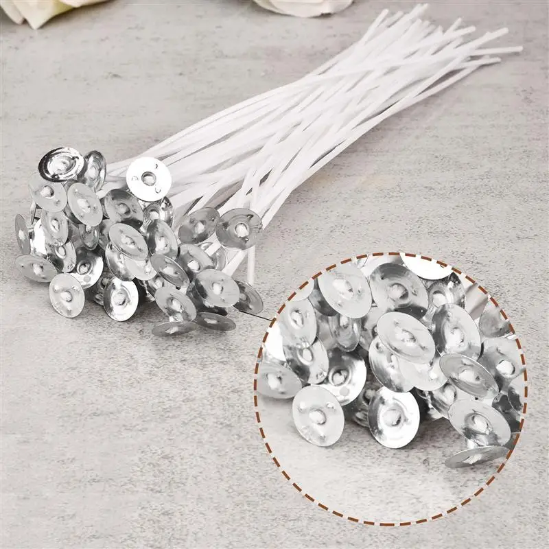 100/50 pces mechas de vela sem - Cotton Wick Pre Tabbed avaliação e preço