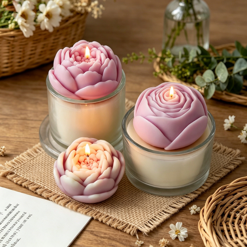 Molde de Silicone 3D para Flor - Candle Making Reno avaliação e preço