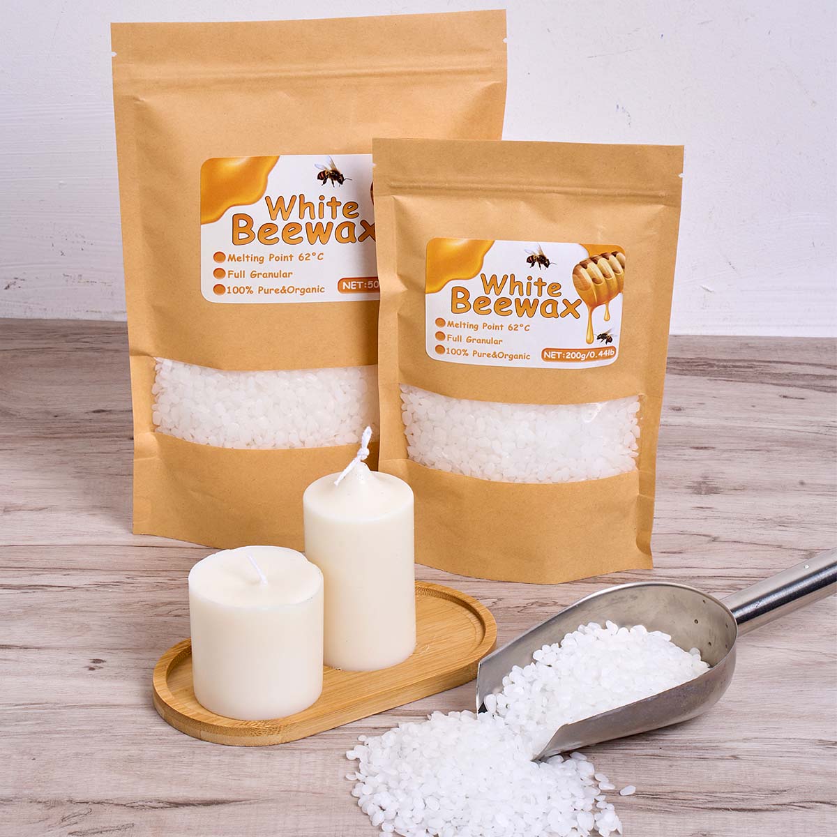 1000g cera de abelha branca di - Candle Making Kit For Beginners avaliação e preço