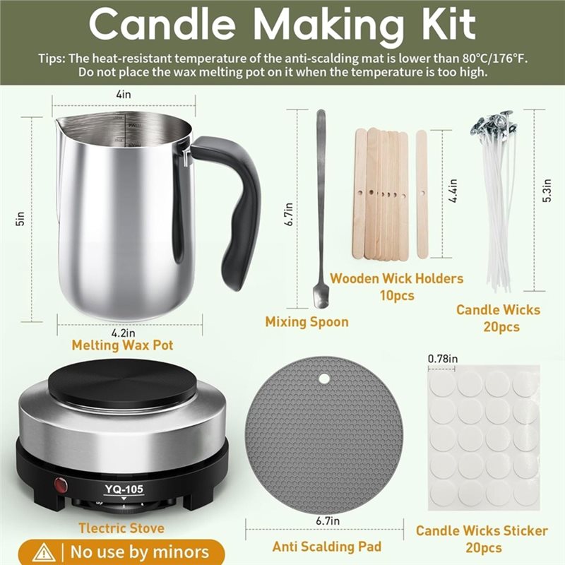Kit de Fabricação de Velas ABK - Candle Making Kit For Beginners avaliação e preço