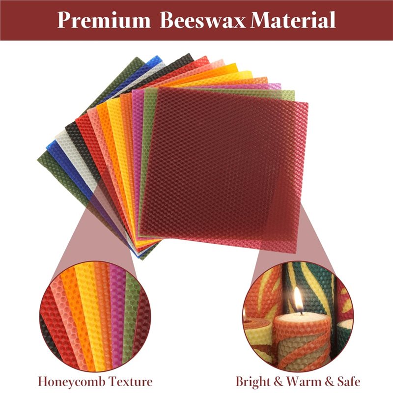 Folhas de Cera de Abelha AT21  - Candle Making Kit Beeswax avaliação e preço