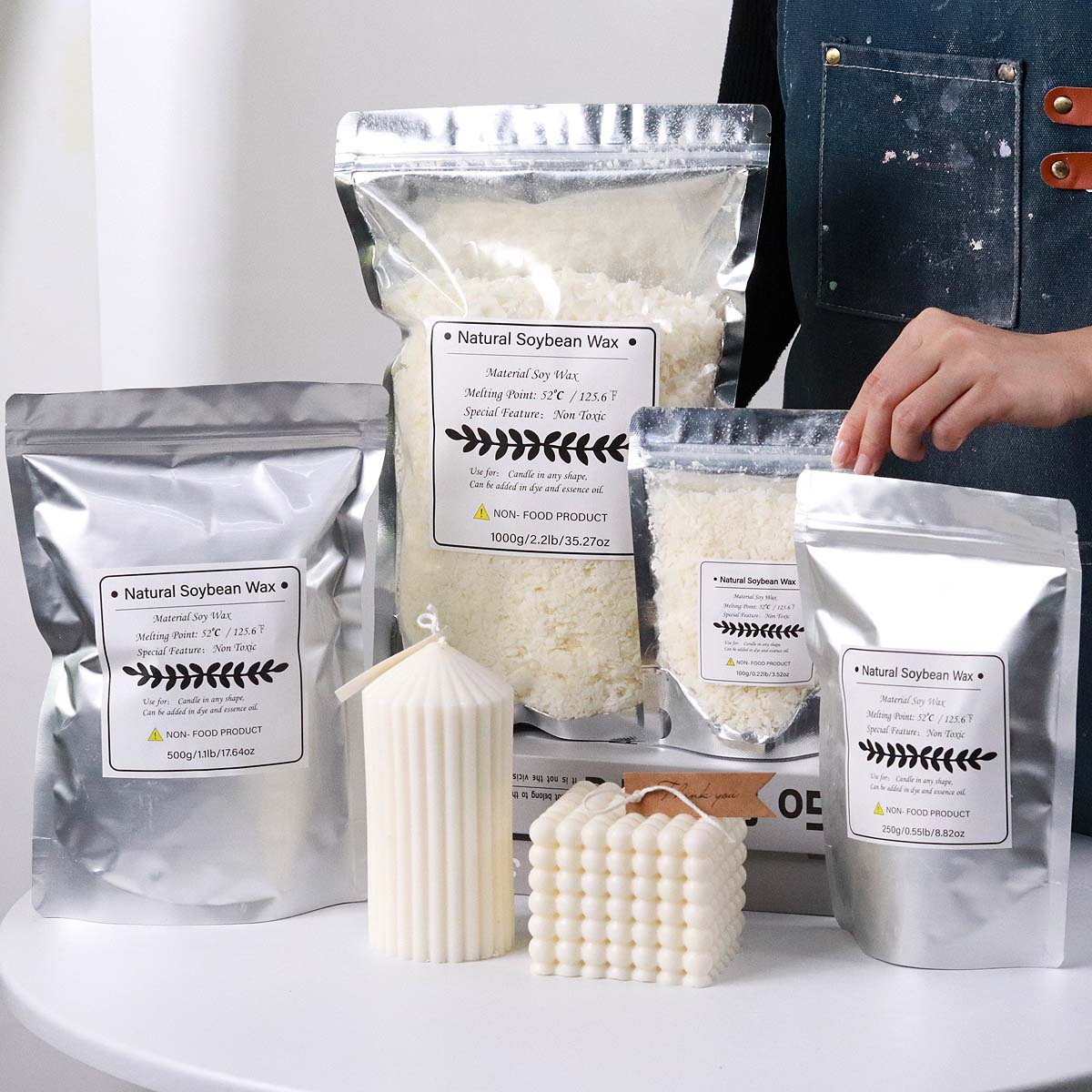 100/250/500/1000g flocos de ce - Candle Making Diy Kit avaliação e preço