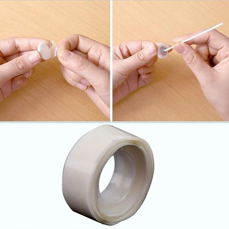 1 rolo de cola fixa transparen - Adhesive Dot Wick avaliação e preço