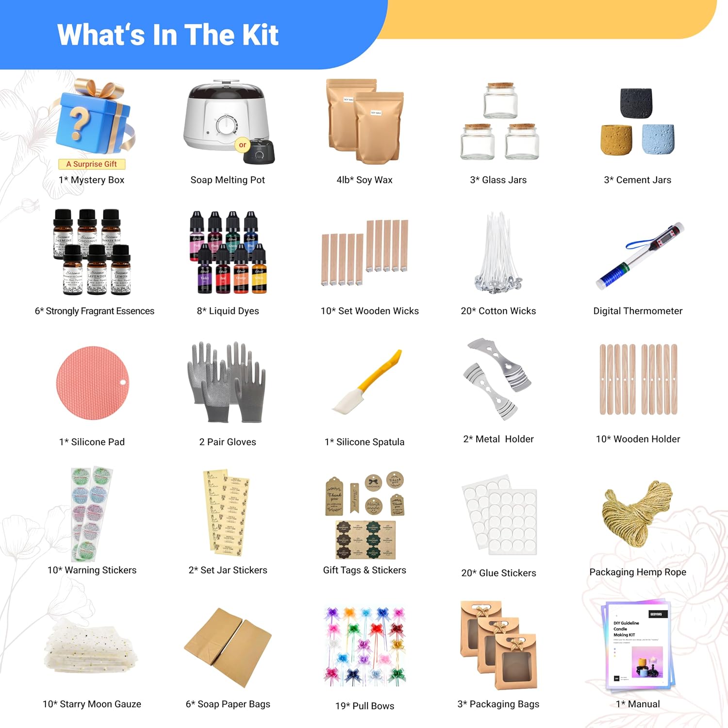 Kit de Fabricação de Velas com - Candle Making Kit For Beginners avaliação e preço