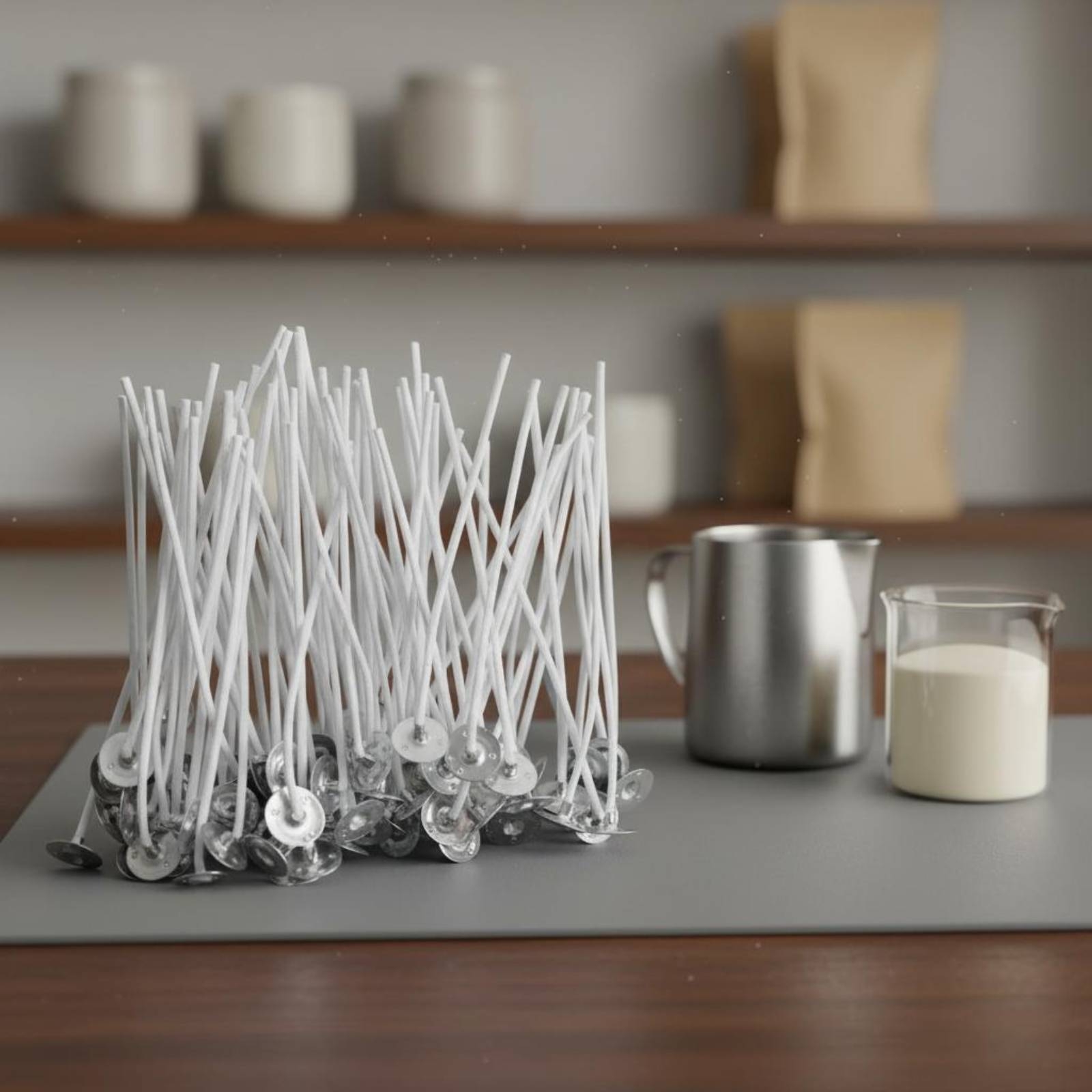 50 Peças de Pavios de Algodão  - Cotton Wick Pre Tabbed avaliação e preço