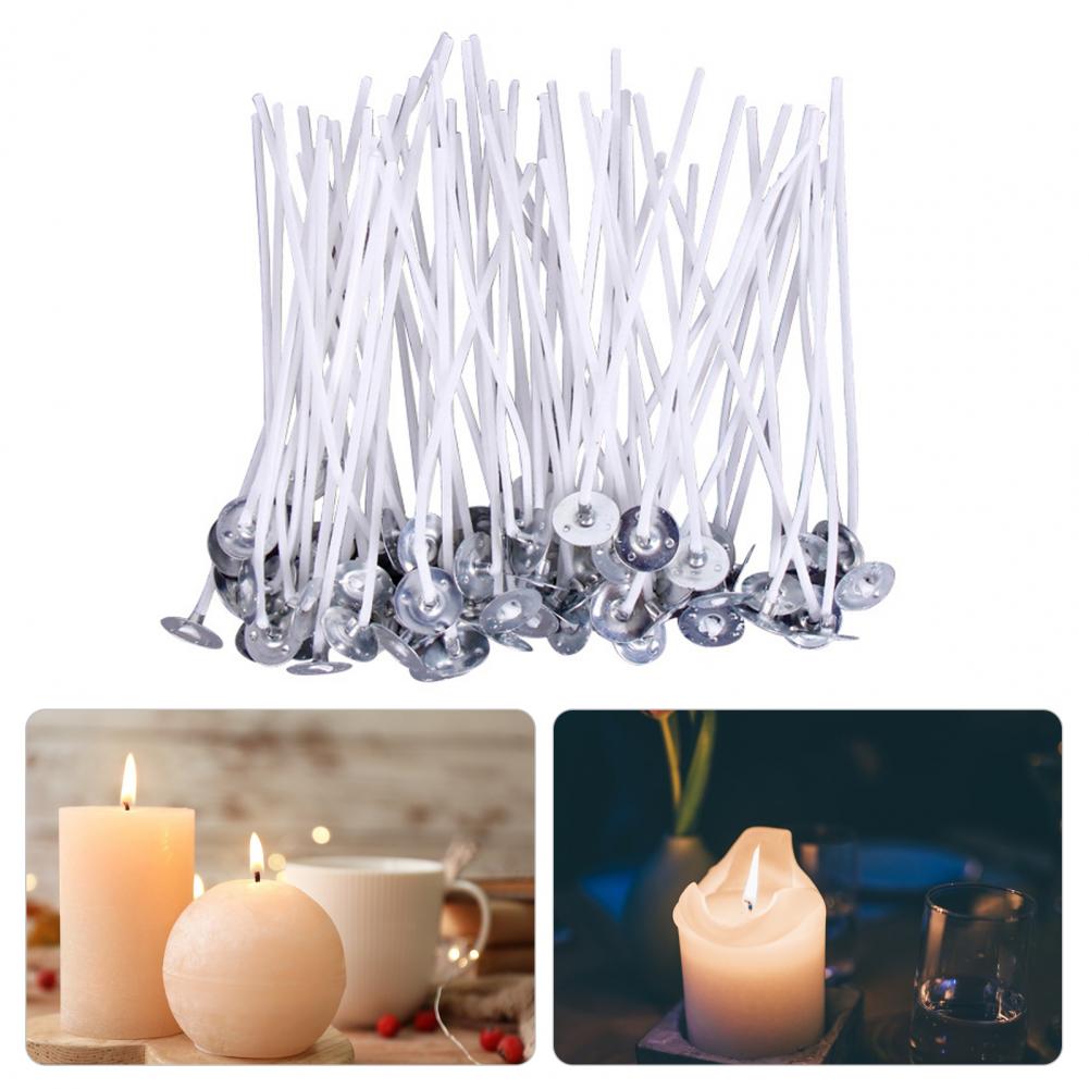 50 pçs 10/12/14/16cm mechas de - Candle Making Kit Beeswax avaliação e preço