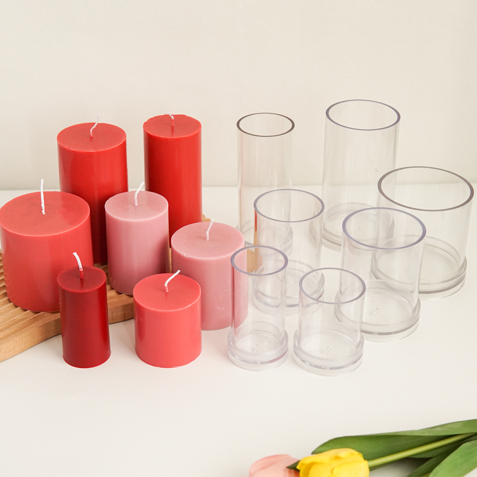 Vários moldes de vela cilíndri - Candle Making Diy Kit avaliação e preço