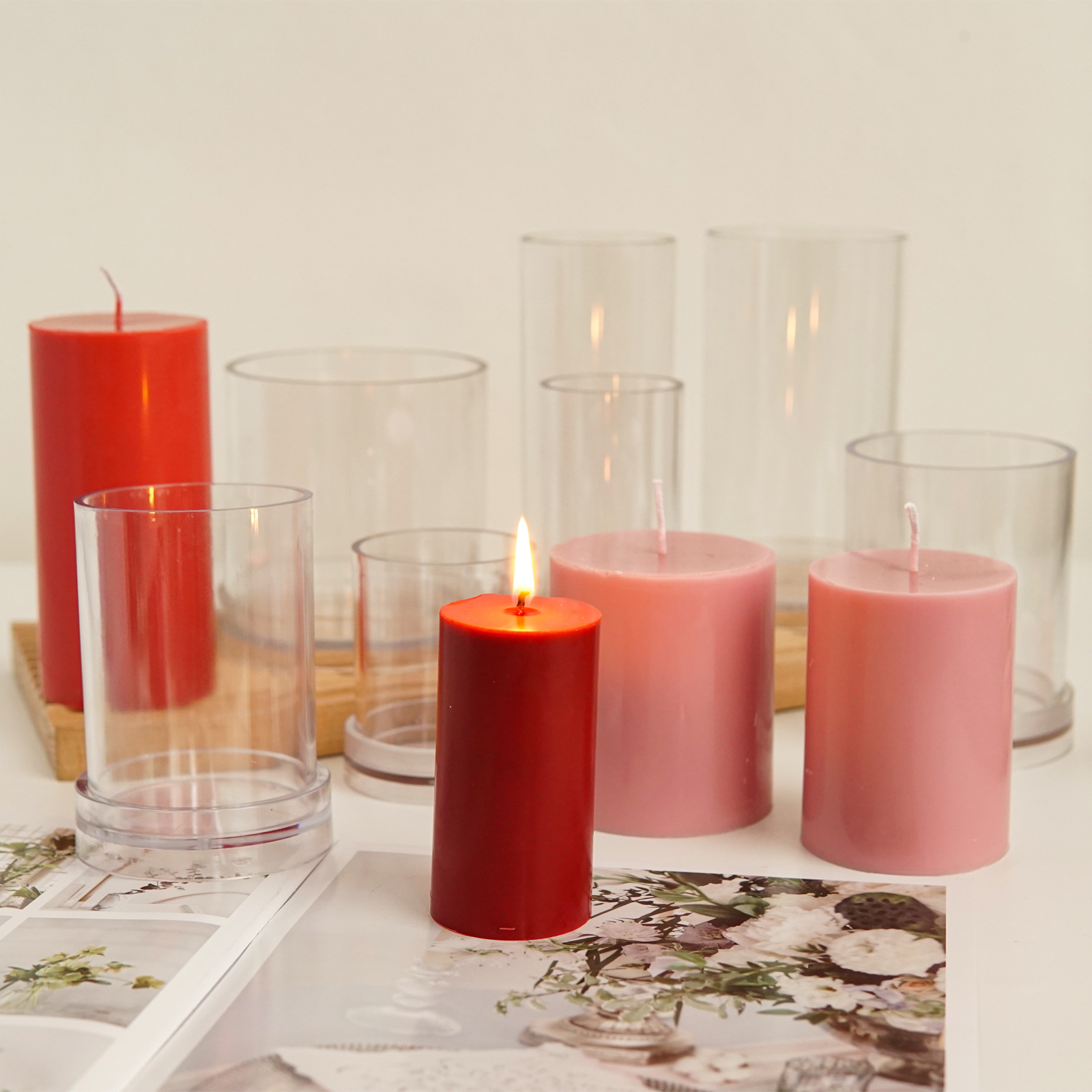 Vários moldes de vela cilíndri - Candle Making Diy Kit avaliação e preço