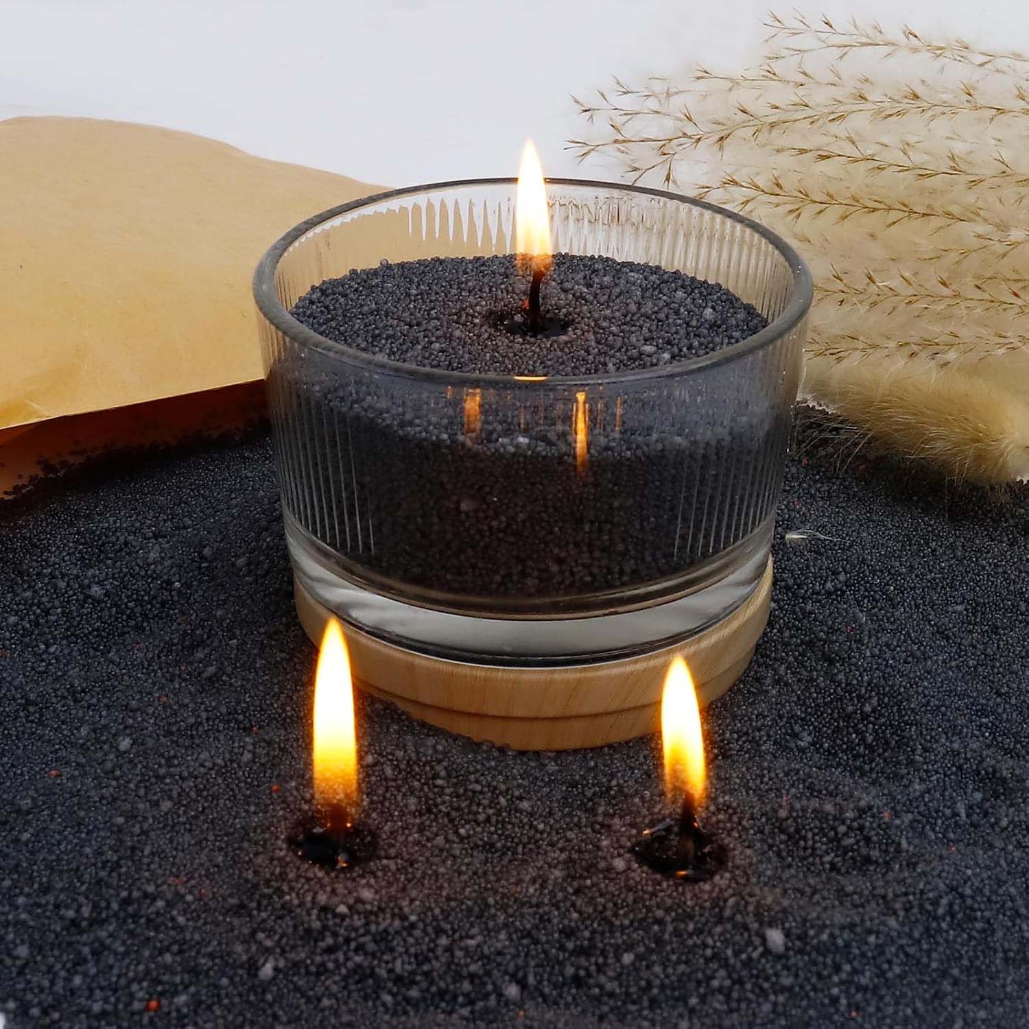 Areia de Cera Preta com Pavio, - Candle Making Reno avaliação e preço
